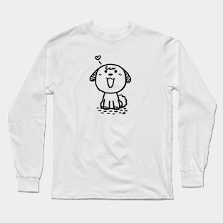 Dog: Happy ( Front ) Long Sleeve T-Shirt